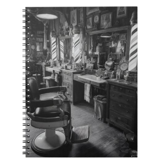 Klassiek Barbershop Notitieboek (Voorkant)