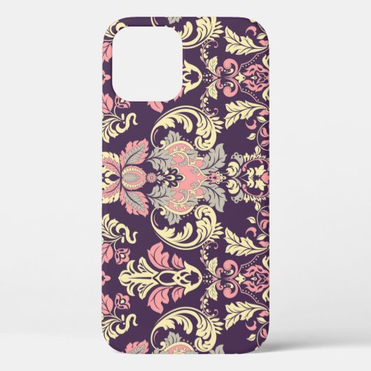 Klassiek barok,  bloemetjesbehang. Case-Mate iPhone case (Achterkant)
