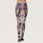 Klassiek barok, bloemetjesbehang. leggings (Achterkant)