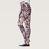 Klassiek barok, bloemetjesbehang. leggings (Links)