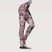 Klassiek barok, bloemetjesbehang. leggings (Rechts)