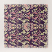 Klassiek barok,  bloemetjesbehang. legpuzzel (Horizontaal)