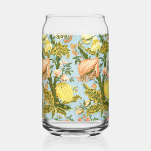 Klassiek Barok Bloemig Fruit Damast Textiel Blikvorm Glas
