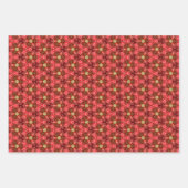 Klassiek barok rood en goud inpakpapier vel (Voorkant 3)