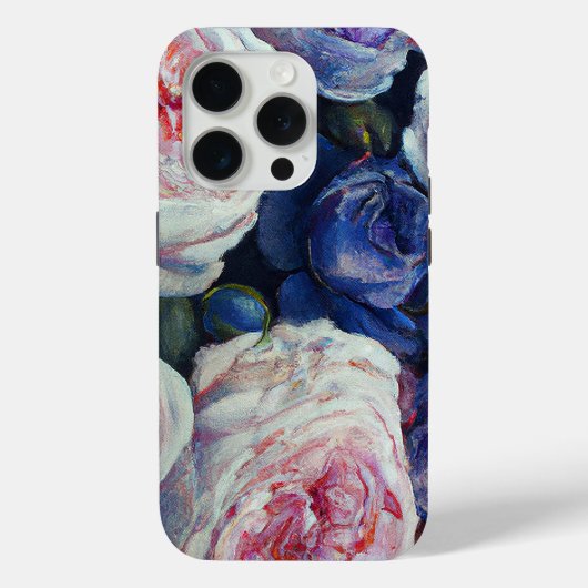 Klassiek barok Rozen bloemenontwerp Case-Mate iPhone Case (Achterkant)