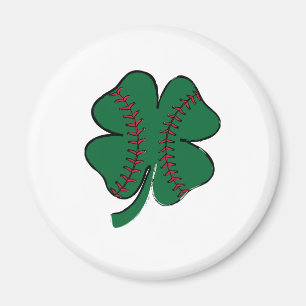 Klassiek Baseball Shamrock St. Patrick's Day Magneet