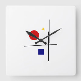 Klassiek Bauhaus design Vierkante Klok