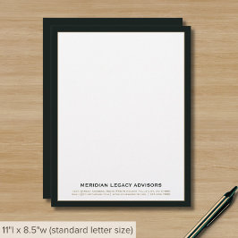 Klassiek bedrijf Letterhead Briefhoofd