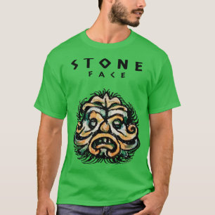 Klassiek Beeldhouwwerk Gezicht Steen Hoofd T-shirt