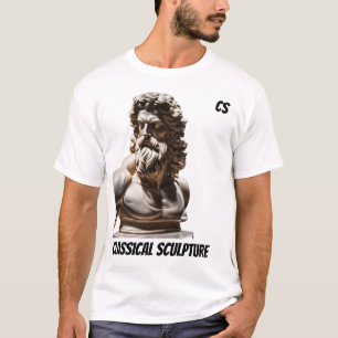 Klassiek beeldhouwwerk grafisch T-shirt