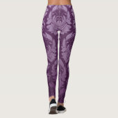 Klassiek behang: Naadloos ontwerp Leggings (Achterkant)