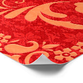 klassiek behangselpapier met Victoriaans versierin Poster (Hoek)