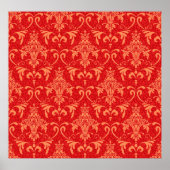 klassiek behangselpapier met Victoriaans versierin Poster (Voorkant)