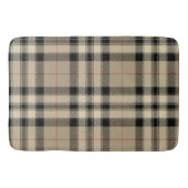 Klassiek Beige En Zwart Geruit Badmat (Voorkant)