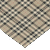 Klassiek beige en zwart geruit tafelkleed (Gekanteld)