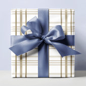 Klassiek beige geruite patroon cadeaupapier