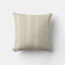 Klassiek Beige Neutraal Ticking Streeppatroon