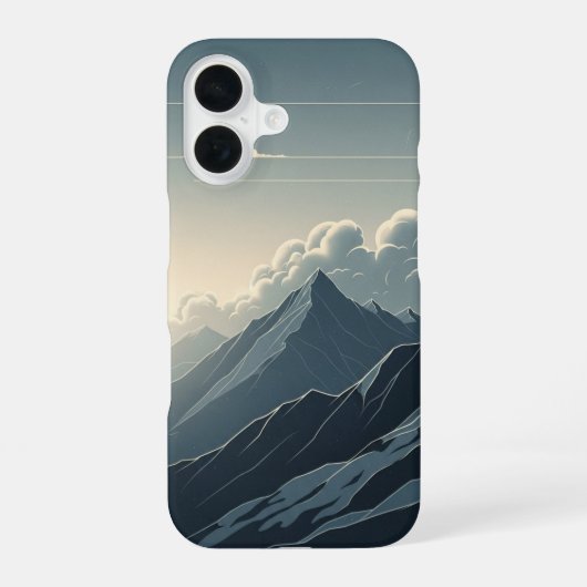 Klassiek Berglandschap iPhone 16 Hoesje (Achterkant)