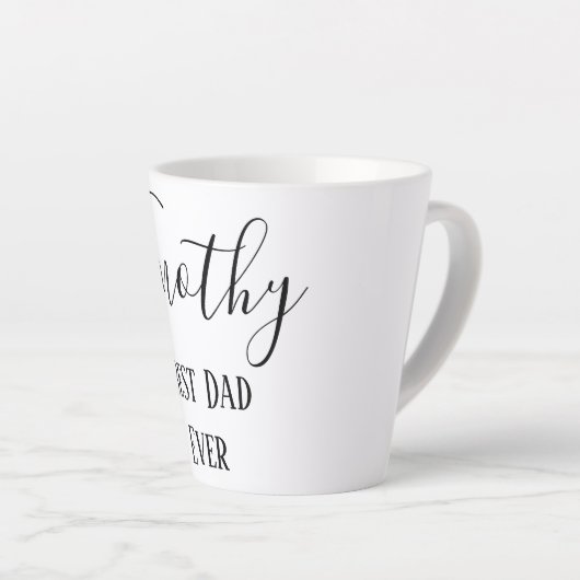 Klassiek beste vader ooit latte mok (Rechterhoek)