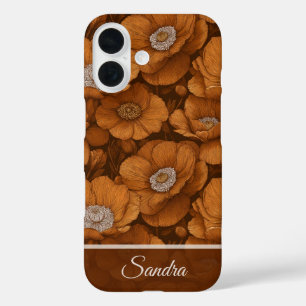 Klassiek Beste Vriend Geschenk Anemoon Bloemen Op iPhone 16 Hoesje