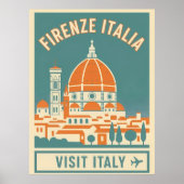 Klassiek bezoek Florence Italië Poster (Voorkant)