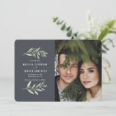 klassiek blad voor de olijfsector, foto's voor bru aankondiging (Staand voorkant)