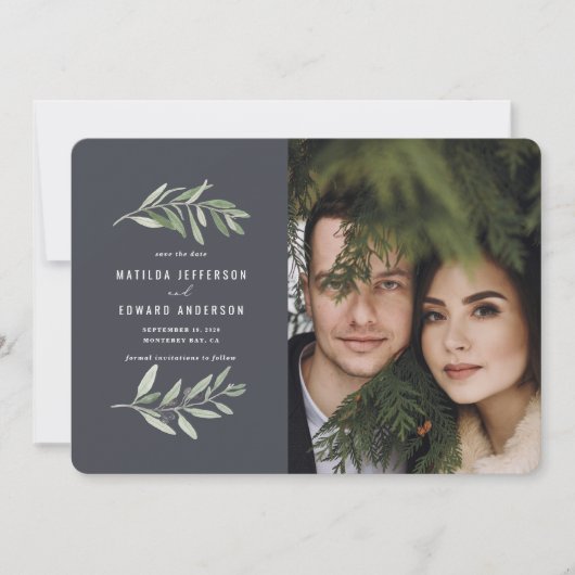 klassiek blad voor de olijfsector, foto's voor bru aankondiging (Voorkant)