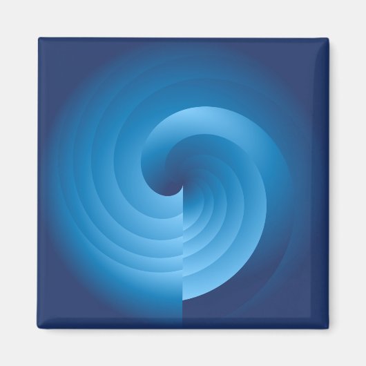 klassiek blauw 2 magneet (Voorkant)