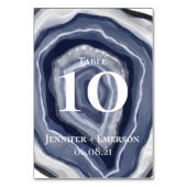 Klassiek blauw agaat kaart (Voorkant)