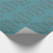 Klassiek blauw bordpapier voor Vaderdag Cadeaupapier (Hoek)