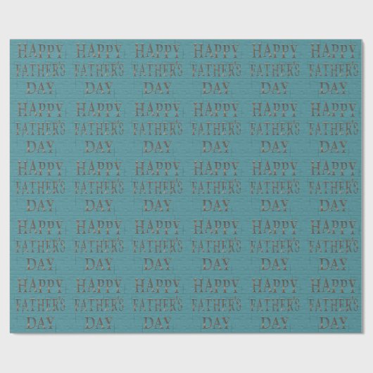 Klassiek blauw bordpapier voor Vaderdag Cadeaupapier (Vlak)