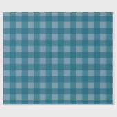 Klassiek blauw Buffalo Plaid inpakpapier (Vlak)