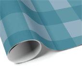 Klassiek blauw Buffalo Plaid inpakpapier (Rol Hoek)
