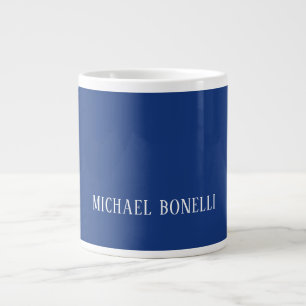 Klassiek Blauw Eenvoudig Elegant Serif Lettertype  Grote Koffiekop