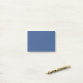 Klassiek Blauw Effen Kleur Post-it® Notes (Op bureau)