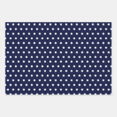 Klassiek blauw en wit inpakpapier vel (Voorkant 2)