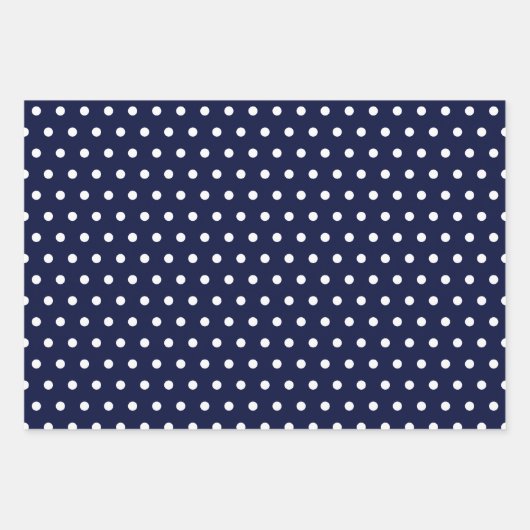 Klassiek blauw en wit inpakpapier vel (Voorkant 2)