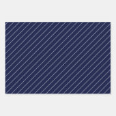 Klassiek blauw en wit inpakpapier vel (Voorkant)