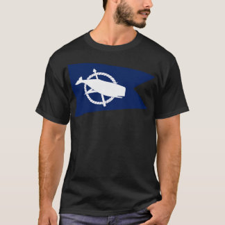 Klassiek blauw en wit Nantucket Island wit super T-shirt
