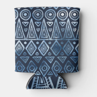 Klassiek blauw etnisch naadloos patroon blikjeskoeler