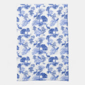 Klassiek blauw Frans Toile Deer Forest Countryside Theedoek (Verticaal)