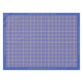 Klassiek blauw gele gingham met patroonpatroon tafelkleed (Voorkant (Horizontaal))
