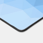 Klassiek blauw geometrisch maaspatroon bureaumat (Hoek)