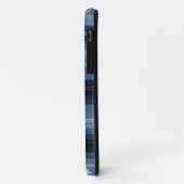 Klassiek blauw geplakt patroon – trendy Tartan Des Case-Mate iPhone Case (Achterkant/links)
