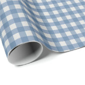Klassiek blauw Gingham inpakpapier (Rol Hoek)