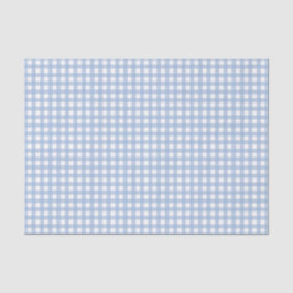 Klassiek Blauw Gingham Plaid Tissuepapier