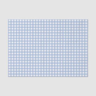 Klassiek Blauw Gingham Plaid  Tissuepapier