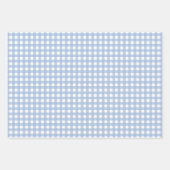 Klassiek Blauw Gingham Rut Inpakpapier Vel (Voorkant 2)