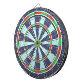 Klassiek Blauw Groen Rood Dartbord (Voorkant Rechts)