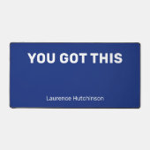 Klassiek blauw je kreeg deze minimalist genaamd bureaumat (Voorkant)